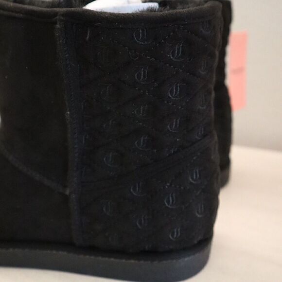 Juicy Couture B3262SW Women's Sz 10 Black Micro Suede JC-Kave Winter Ankle Boots - Picture 15 of 16